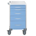 Anaesthesia Cart, Standard, 5 Drawer (2x 75mm, 2x 155mm, 1x 235mm), Blue, UniCart