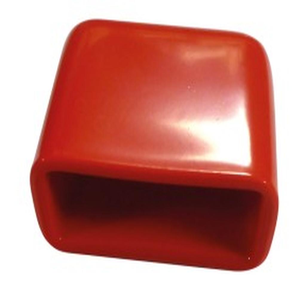 Tube End Cap, 45 x 21mm, PVC, Red, Modsel, to suit Patient Trolley Bumper Rail