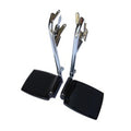 Legrest, Ansa, Steel, Extra Care, Chrome, with Black Footrest
