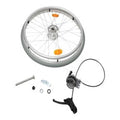 Rear Wheel, Left Hand, 610mm (24in.) x 35mm (1 3/8in.), Solid Tyre, Quick Release, Drum Brake, Ansa, to suit Relax