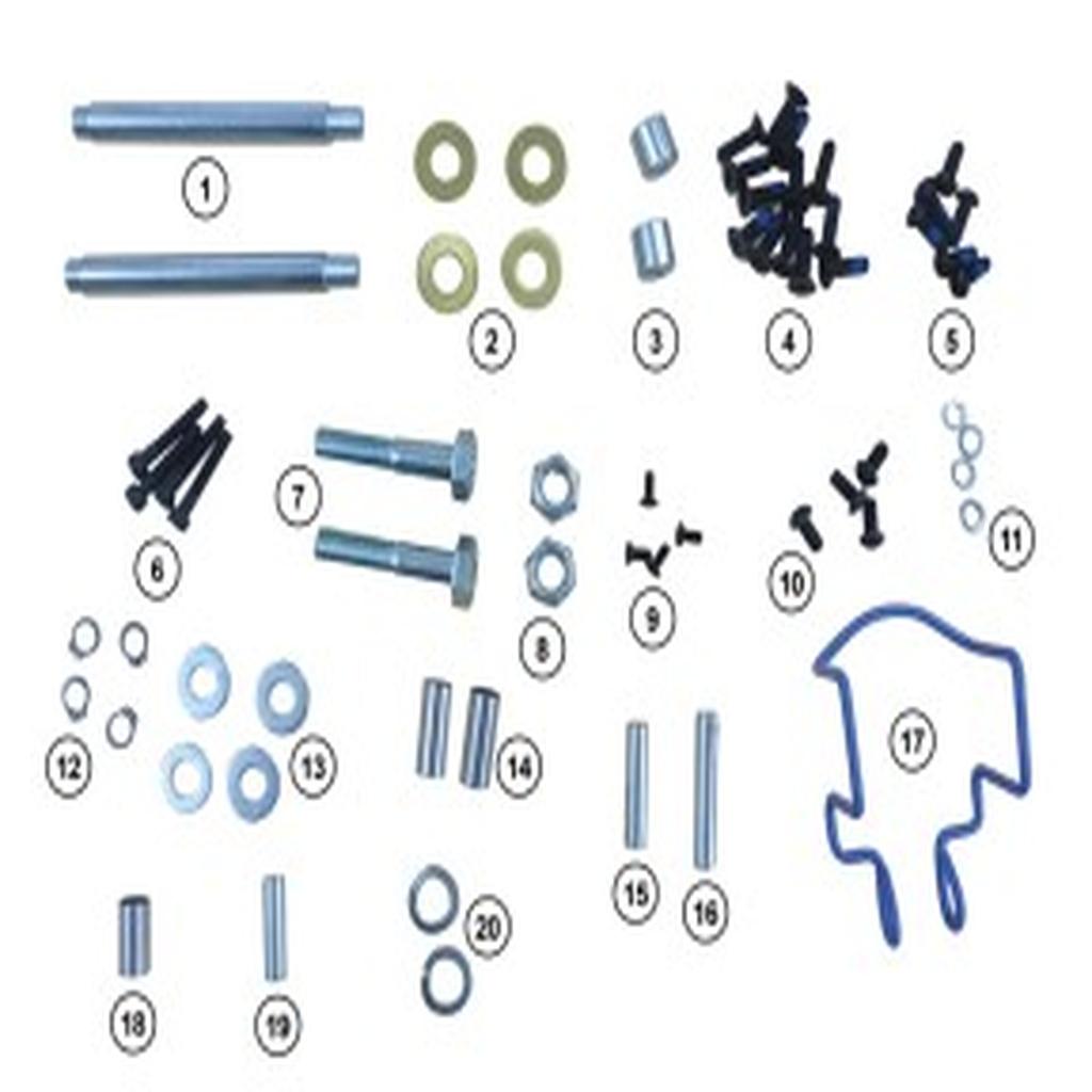 Fixing Kit, Oxford, Advance Hoist, with Bolts, Pins Circlips, Washers, Spacers, Nuts