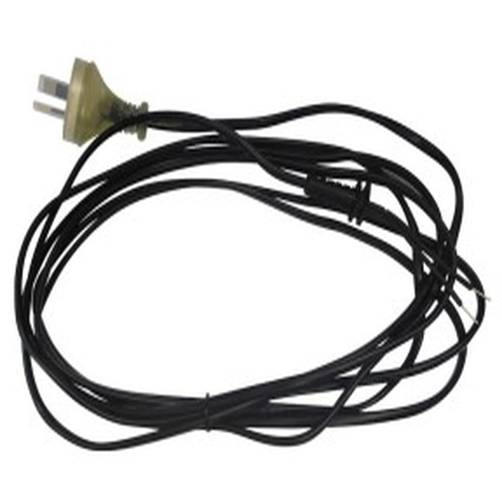 Cable, Mains Power, 4000mm (157.5in.), Black, Straight, Dewert, to suit Dewert Transformer
