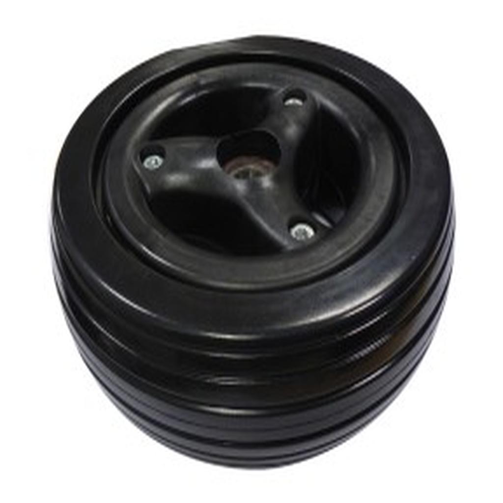 Castor Wheel, Front / Rear, 150mm (6in.), Black, 3 Spoke, Quickie, to suit QM-710