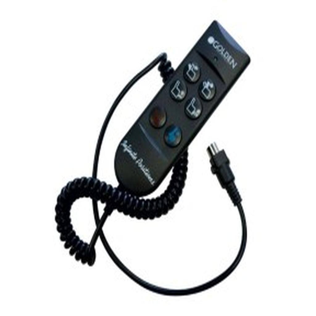 Handset, 6 Button, Black, 5 Pin DIN (Round) Plug, LED, Okin, to suit Golden Lift Chair