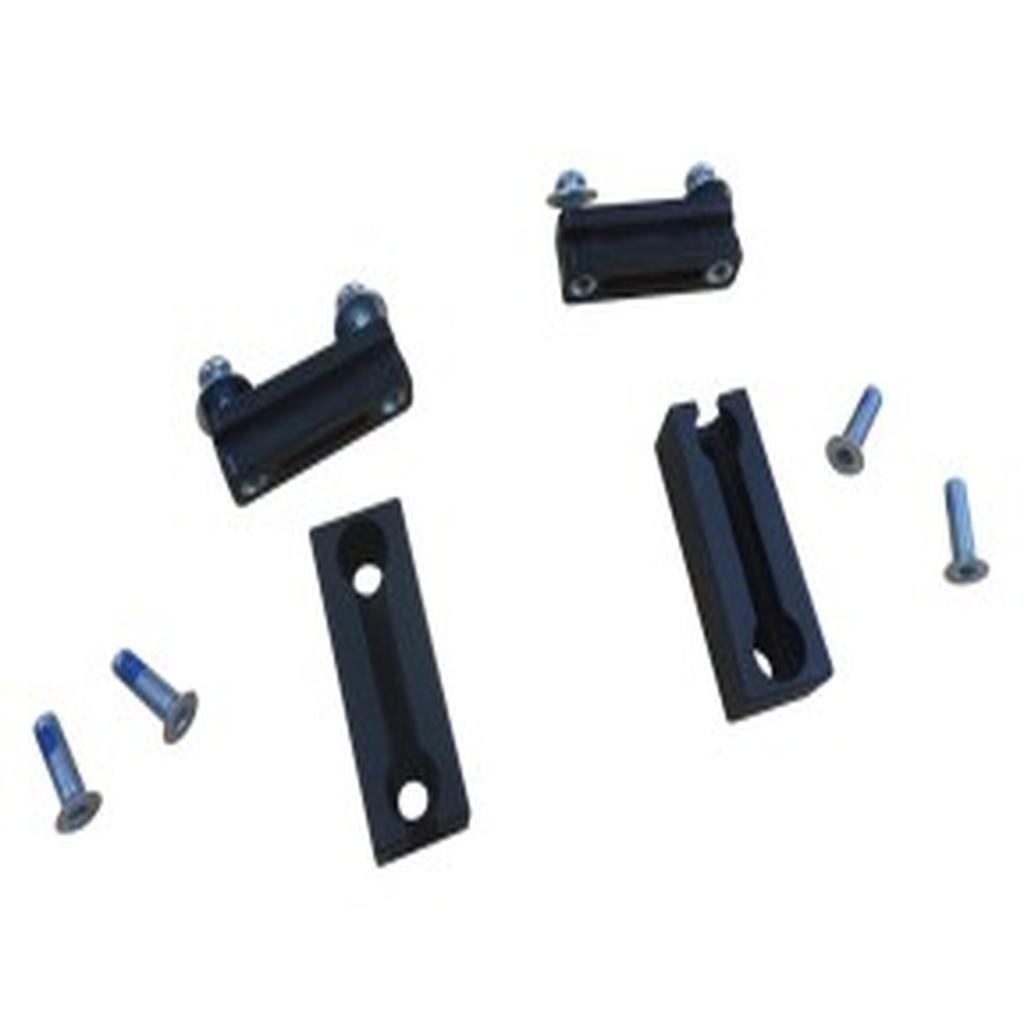 Bag Bracket, Plastic, Black, with Bolts, Pair, Ansa, to suit Nitro Walker Bag