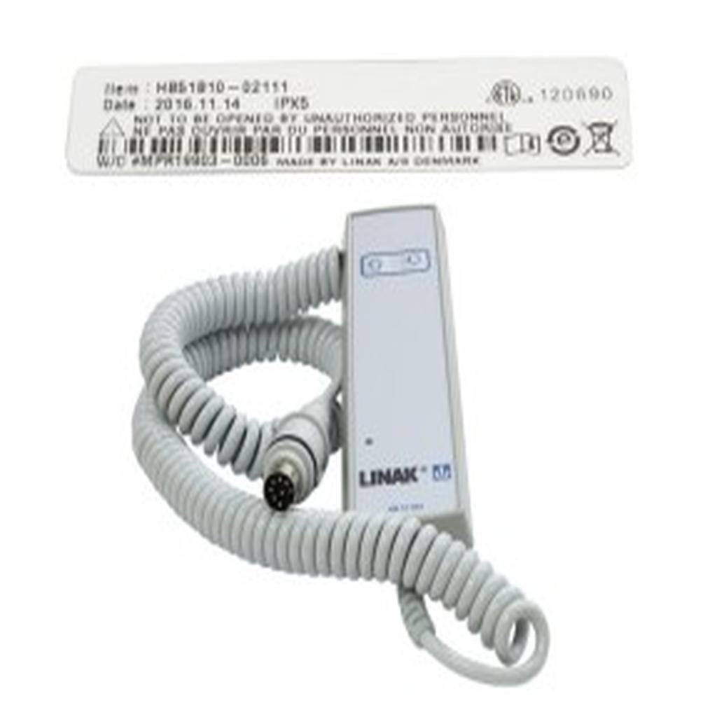 Handset, 2 Button, Grey, 8 Pin DIN (Round) Plug, Linak HB50, to suit Oxford Hoist