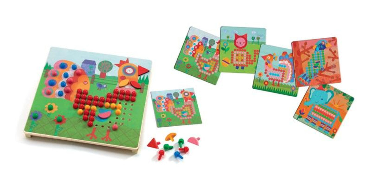 Animal Mosaic Peg Board
