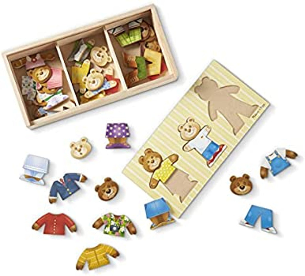 Wooden Bear Family Dress Up