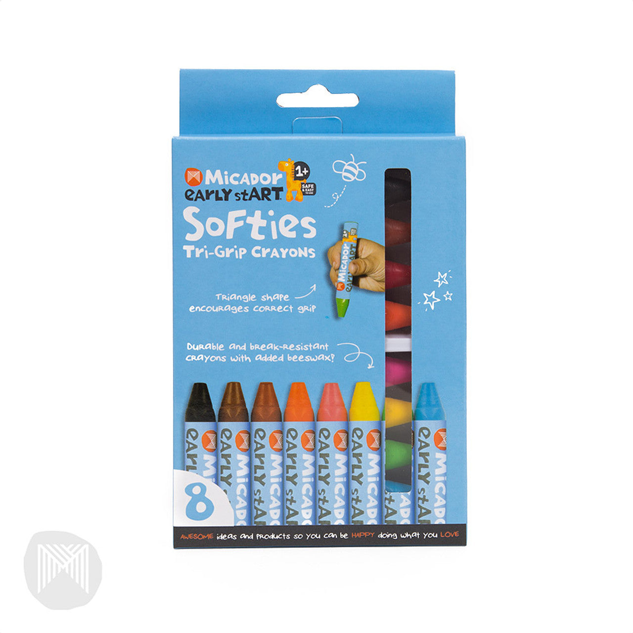 Micador Softies Tri-Grip Crayons