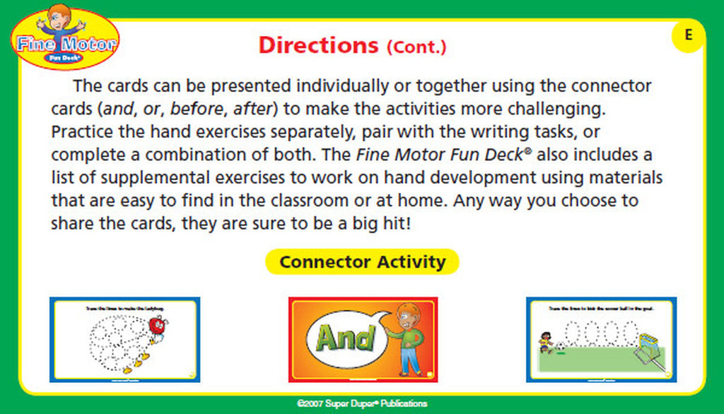 Fine Motor Fun Deck