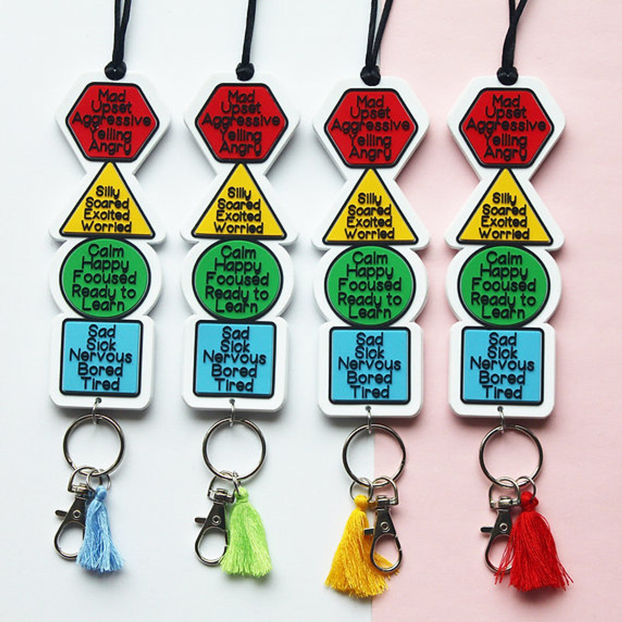Emotional Regulation Lanyards and Keyrings
