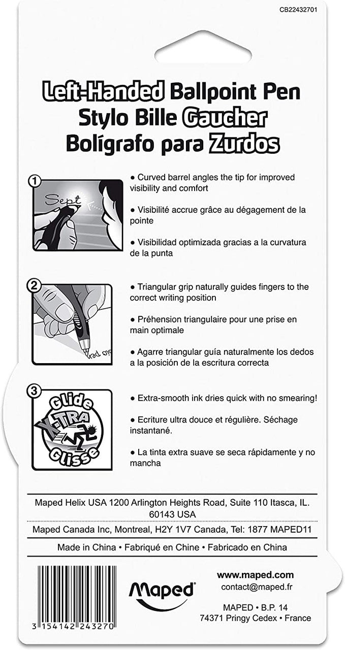 Maped Pen for Left Handers - Visipen (Set of 2)