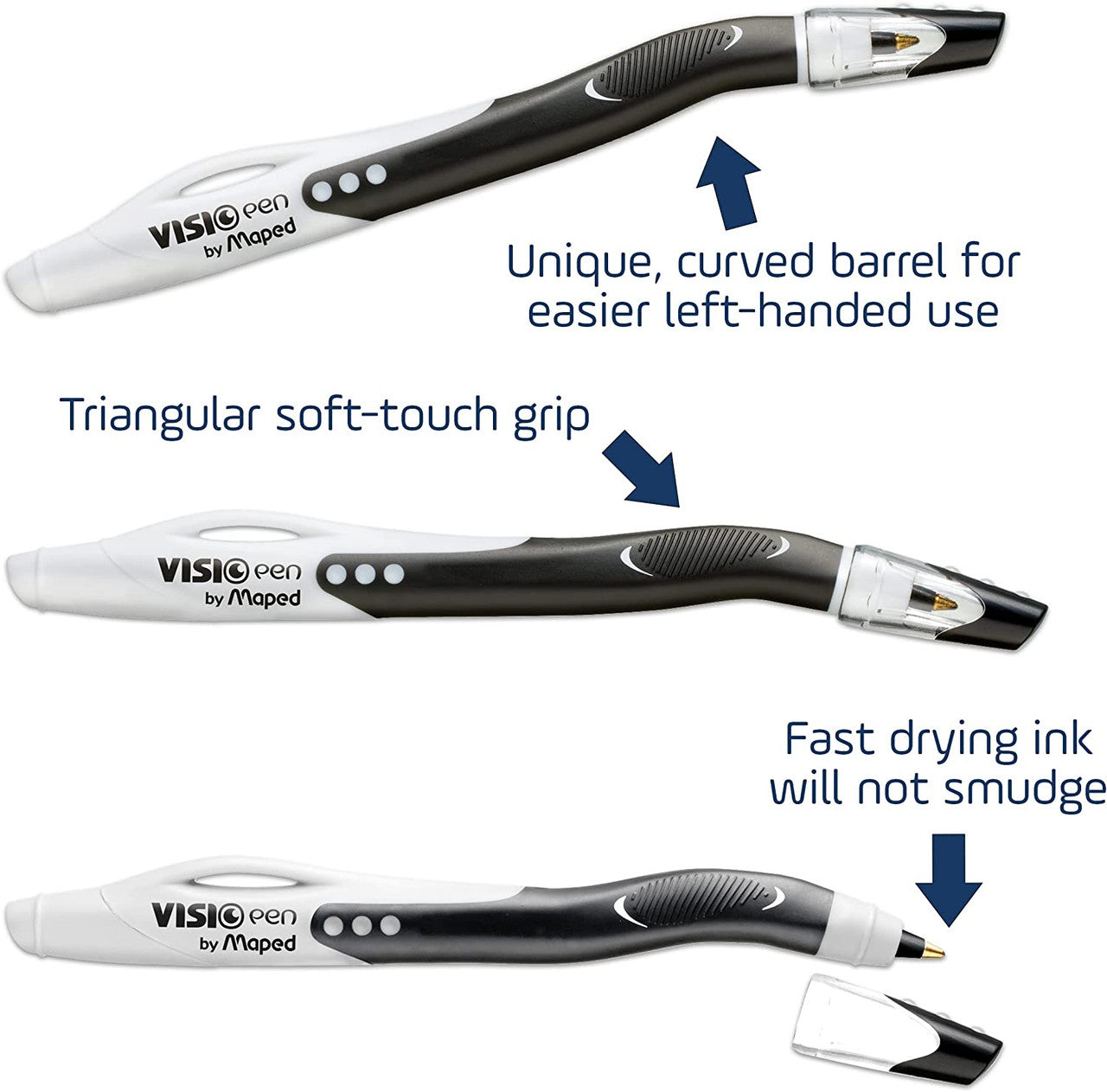 Maped Pen for Left Handers - Visipen (Set of 2)