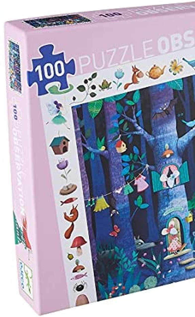 Observation Puzzle Enchanted Forrest 100 Pieces