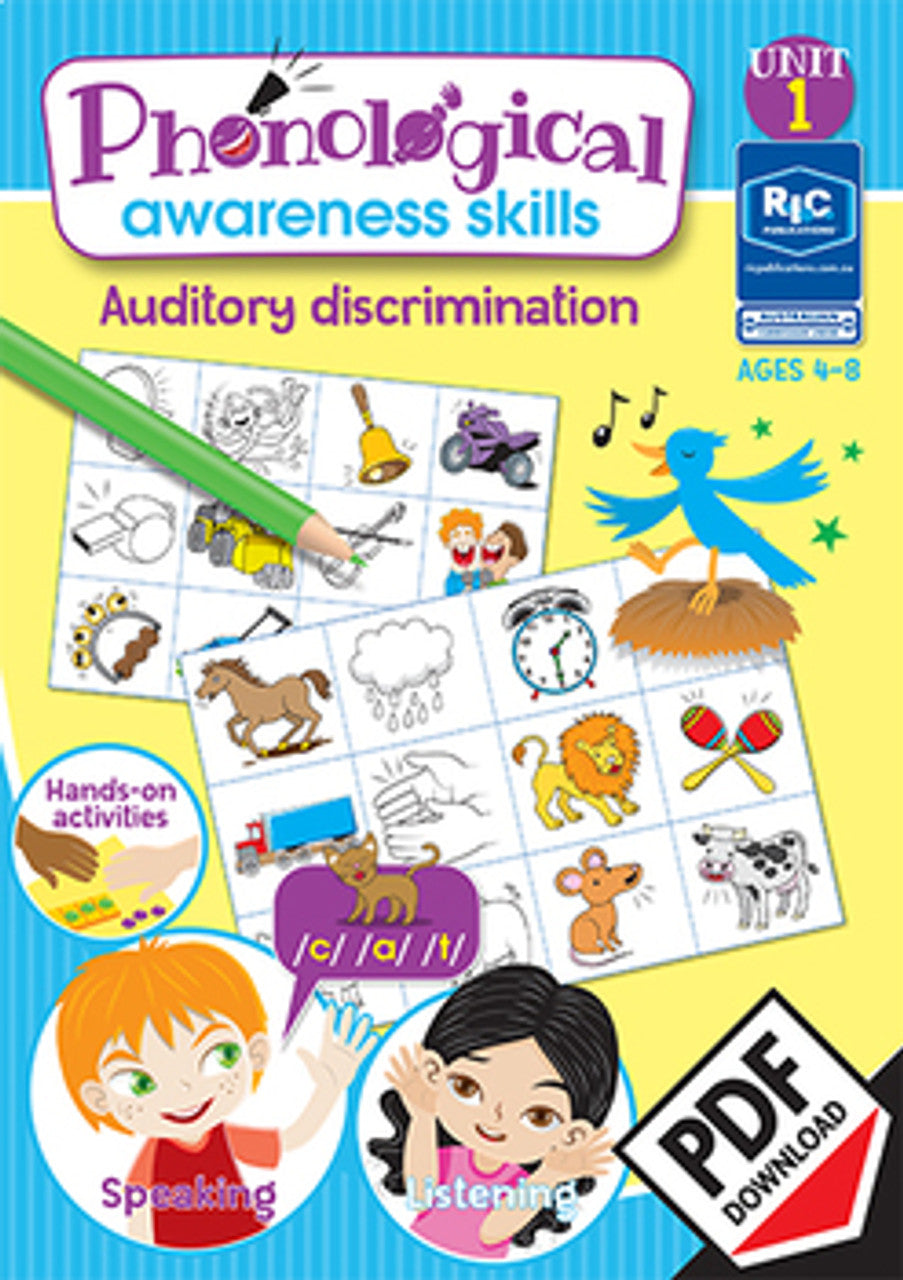 Phonological Awareness Skills - Books 1-5