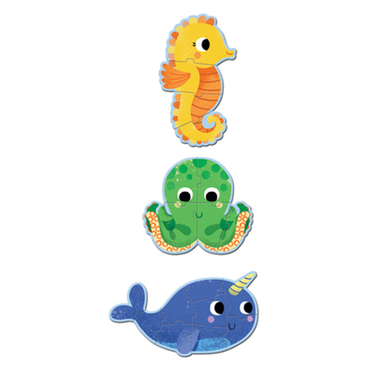 In The Sea - Progressive Puzzle 4, 6, 9piece