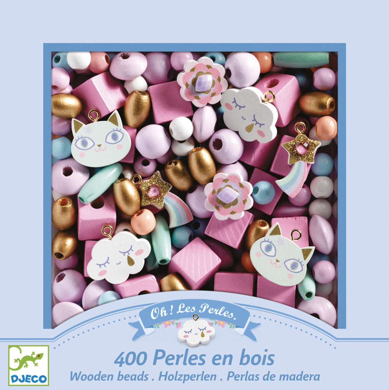 Rainbow Wooden Beads