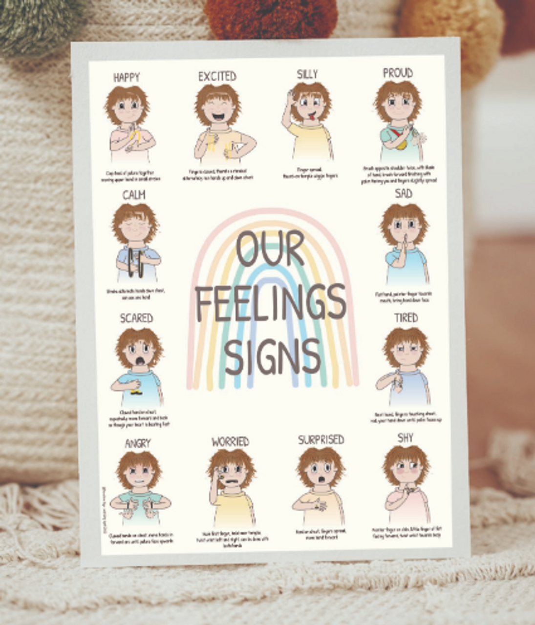 Poster: 12 Feeling Signs
