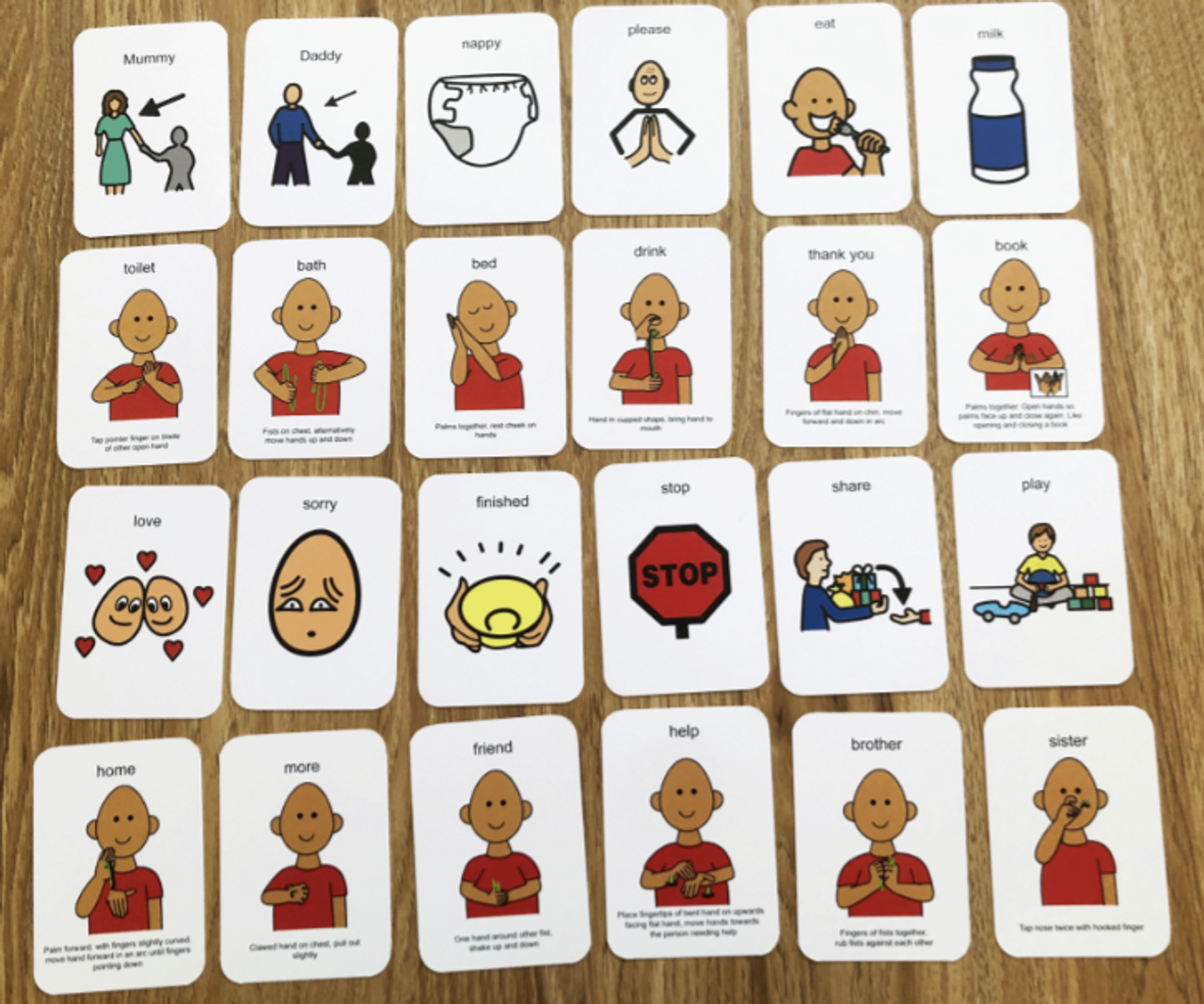 Flashcards - 24 Starter Signs