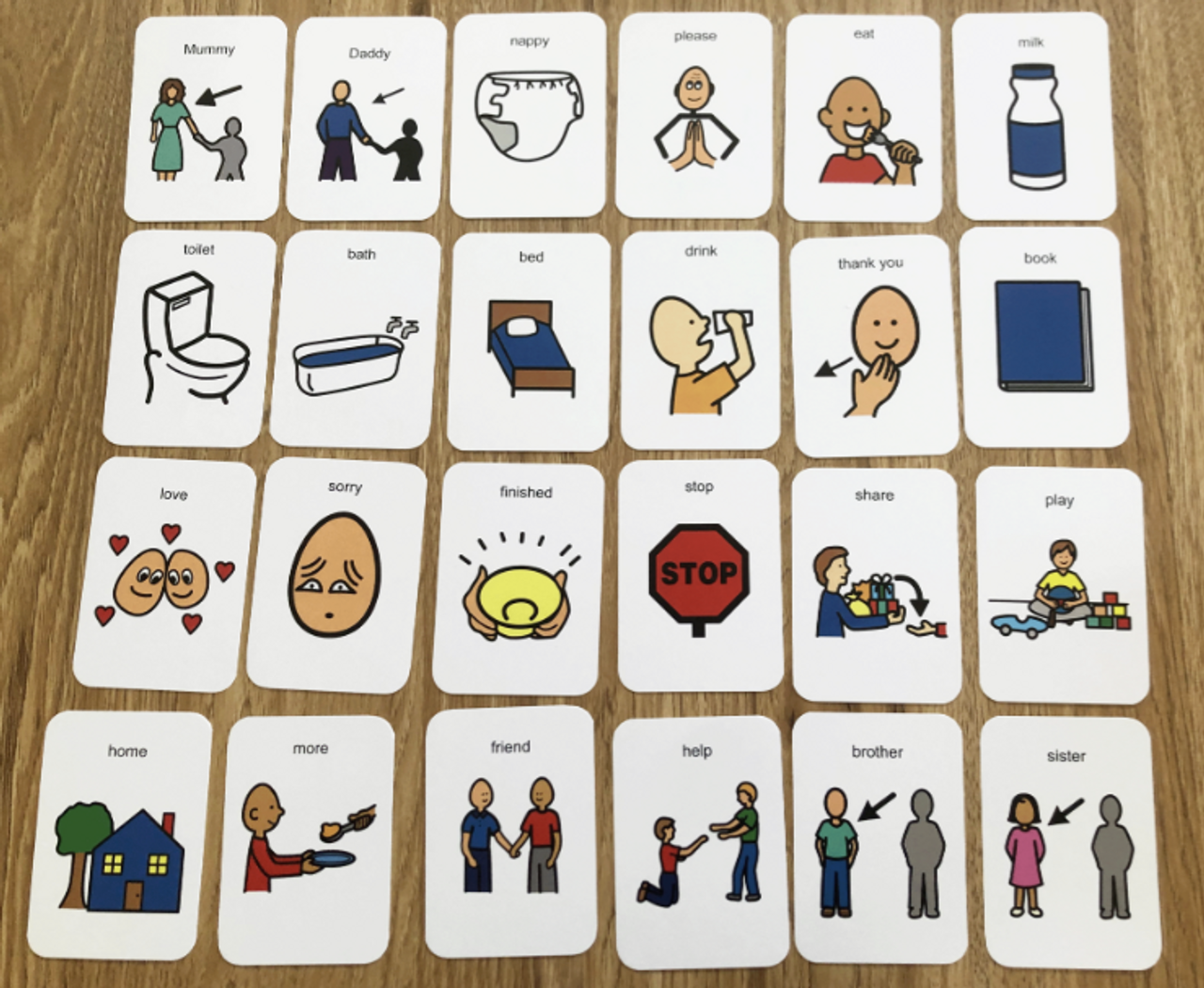 Flashcards - 24 Starter Signs