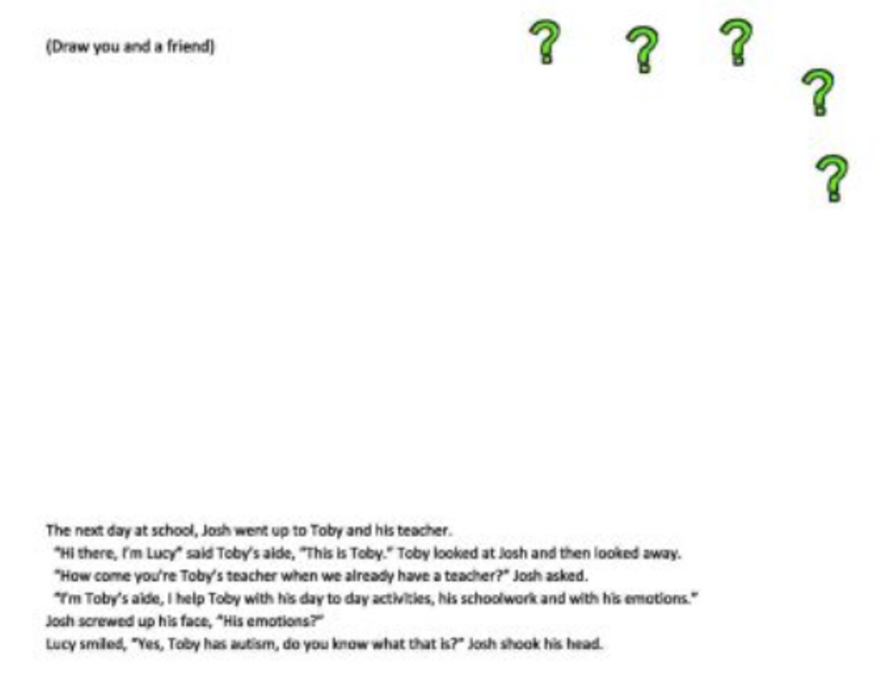 The New Kid - A Draw Your Own Story Book