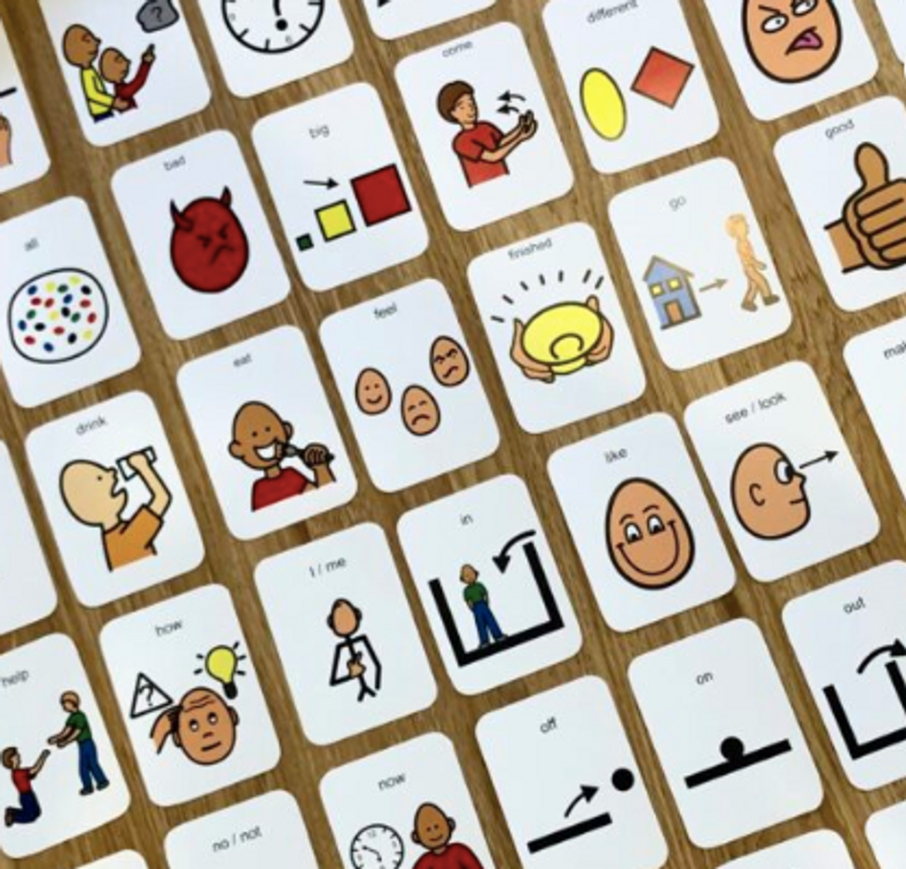 Flashcards - 50 Core Words - AAC Boardmaker