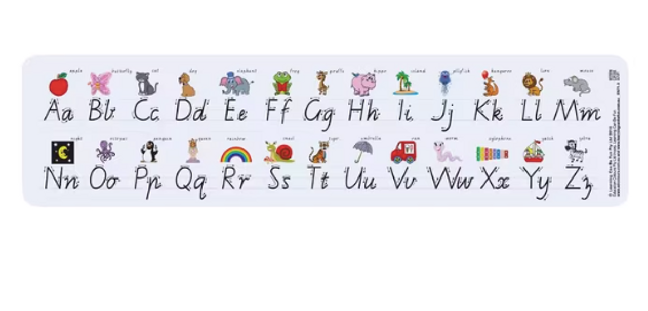 Laminated Alphabet Desk Strip (pack of 30)