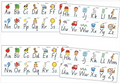 Laminated Alphabet Desk Strip (pack of 30)