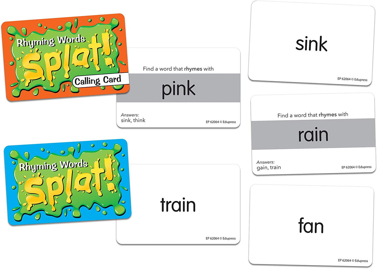 Rhyming Words Splat Game
