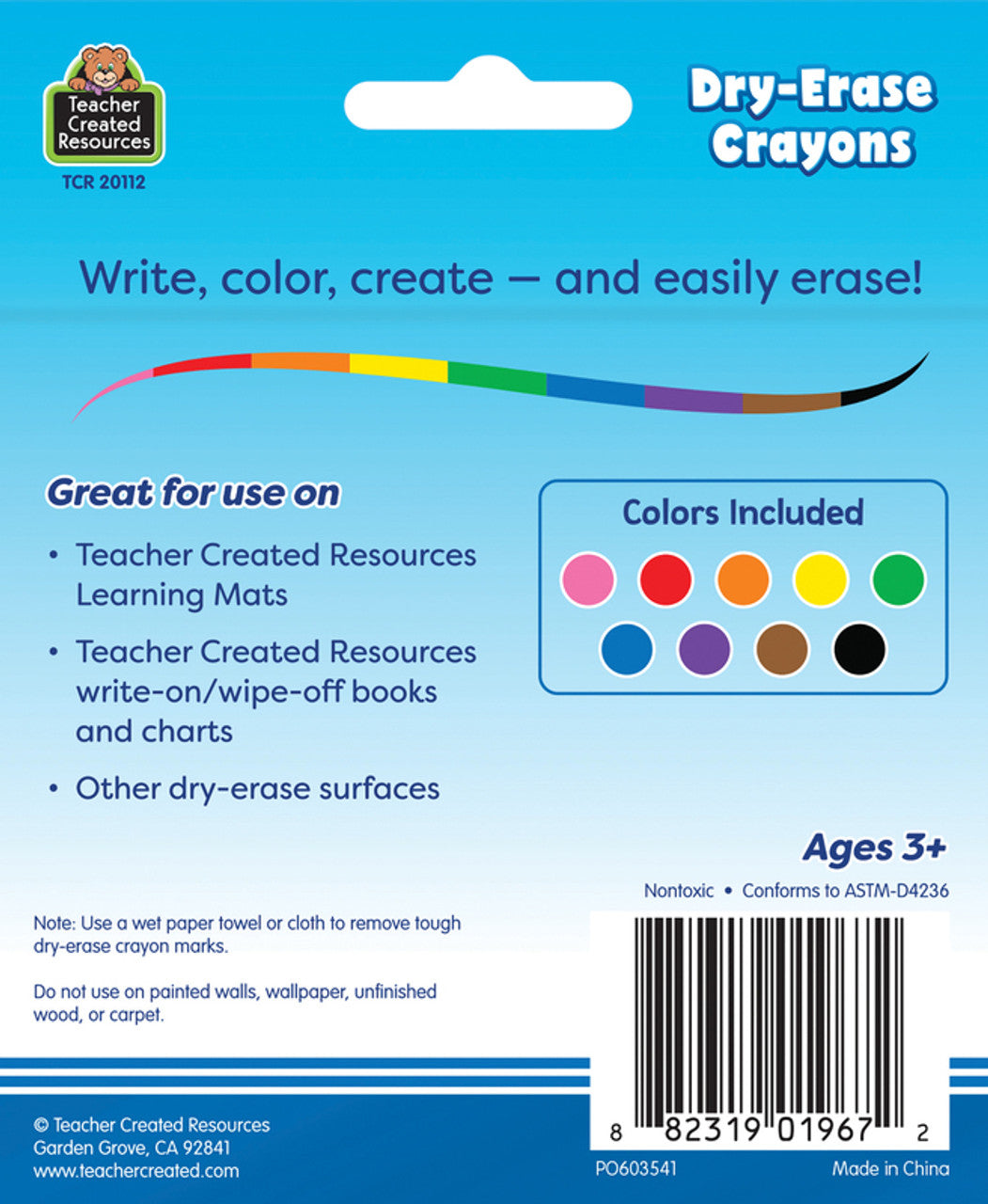 Dry Erase Crayons