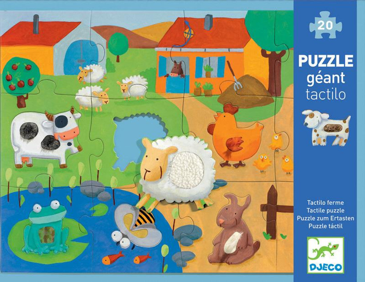 Tactile Farm Giant Puzzle 20 piece