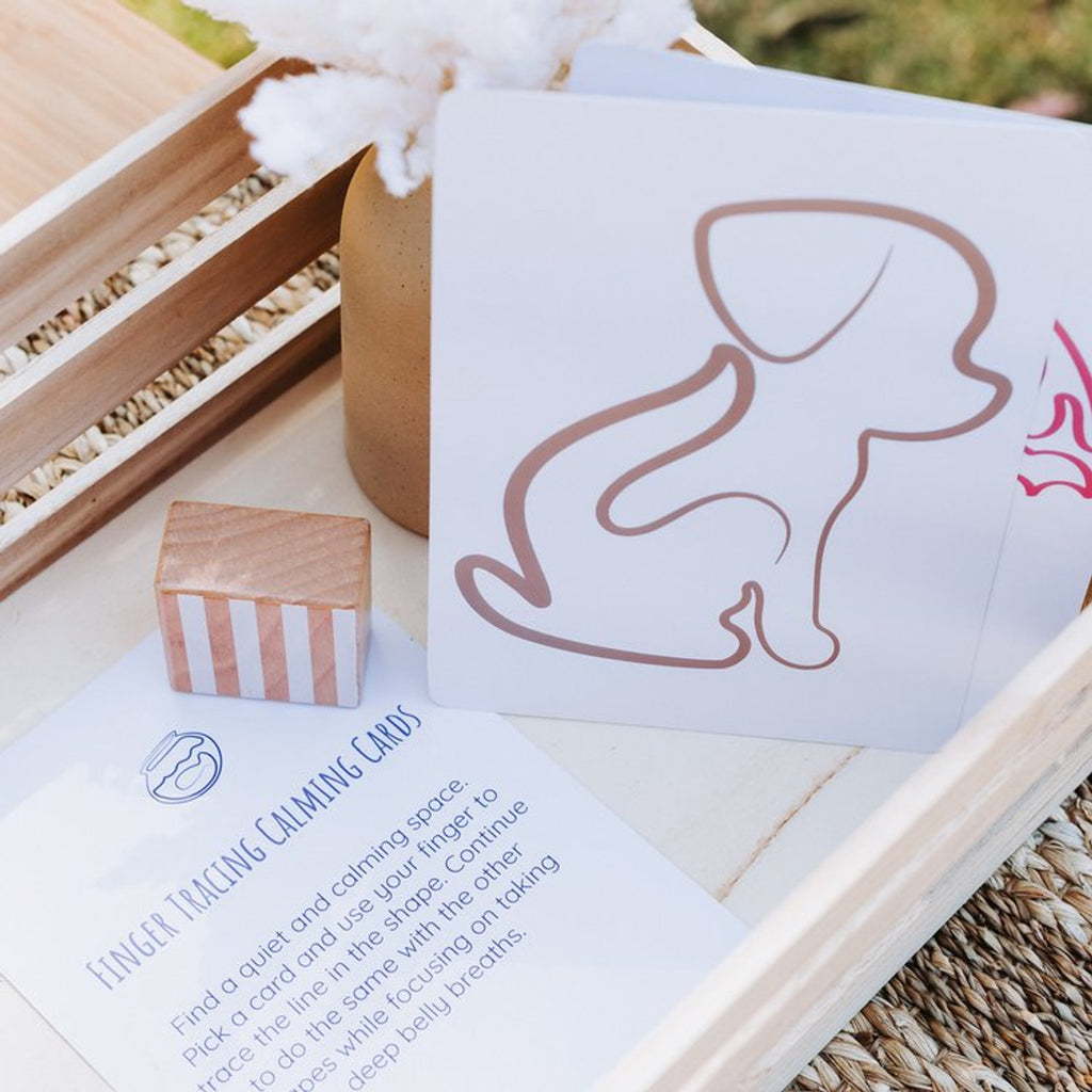 Finger Tracing Calming Cards