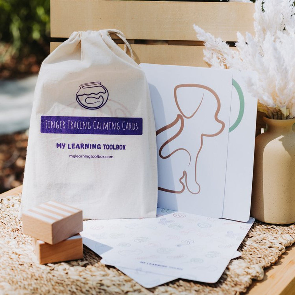 Finger Tracing Calming Cards