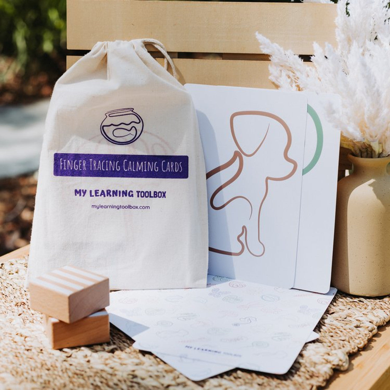 Finger Tracing Calming Cards