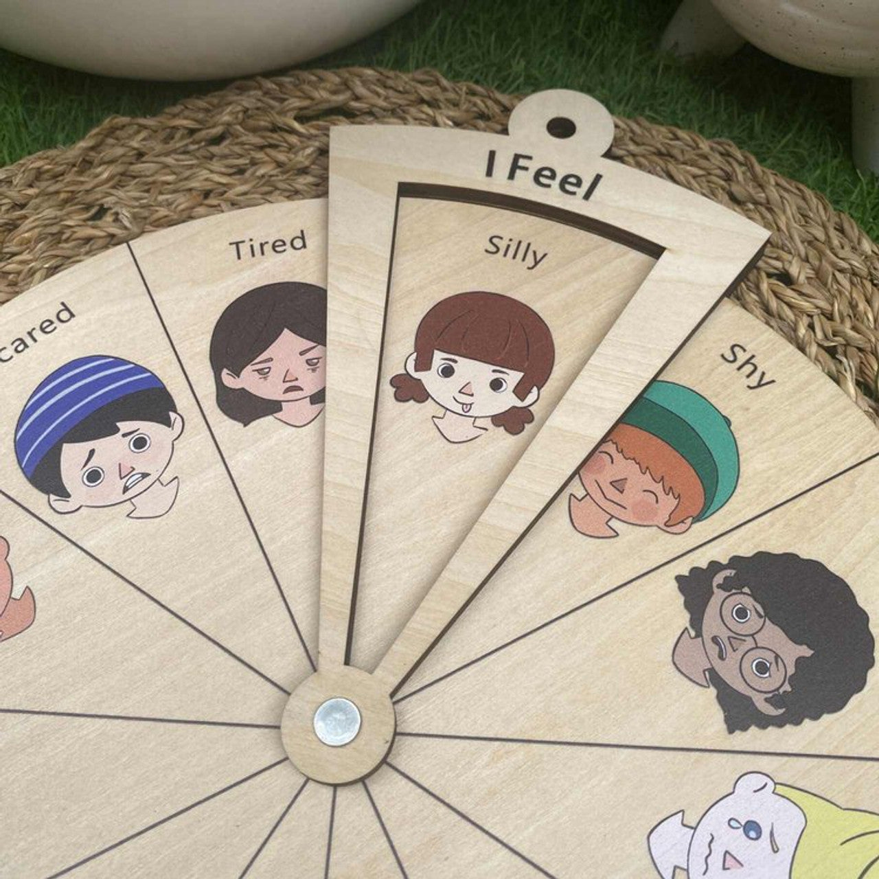 Wooden Wheel of Feelings