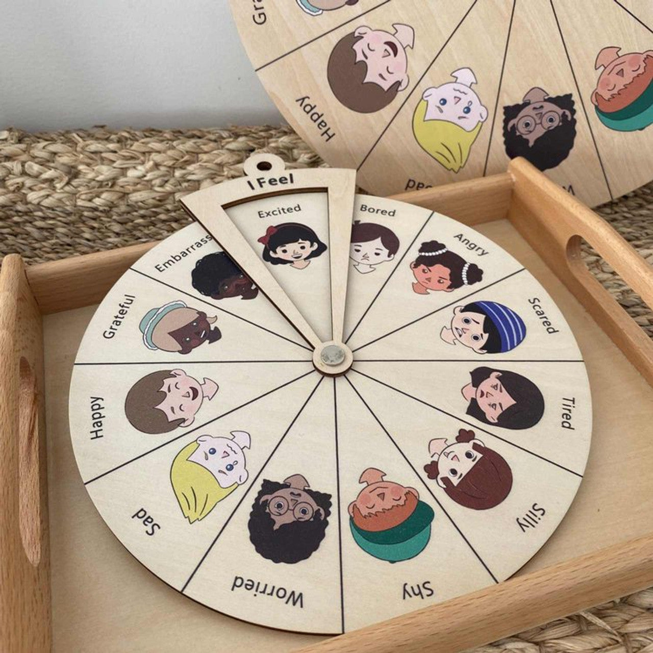 Wooden Wheel of Feelings