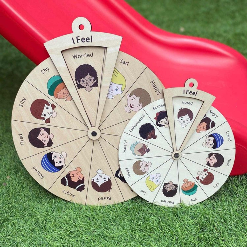 Wooden Wheel of Feelings