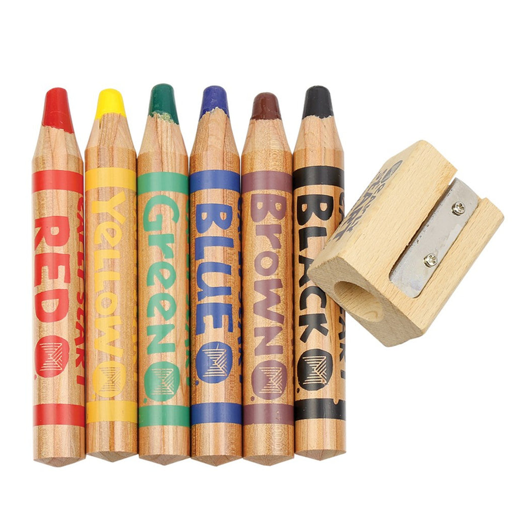 Early Start Woody Crayons, Pack of 6