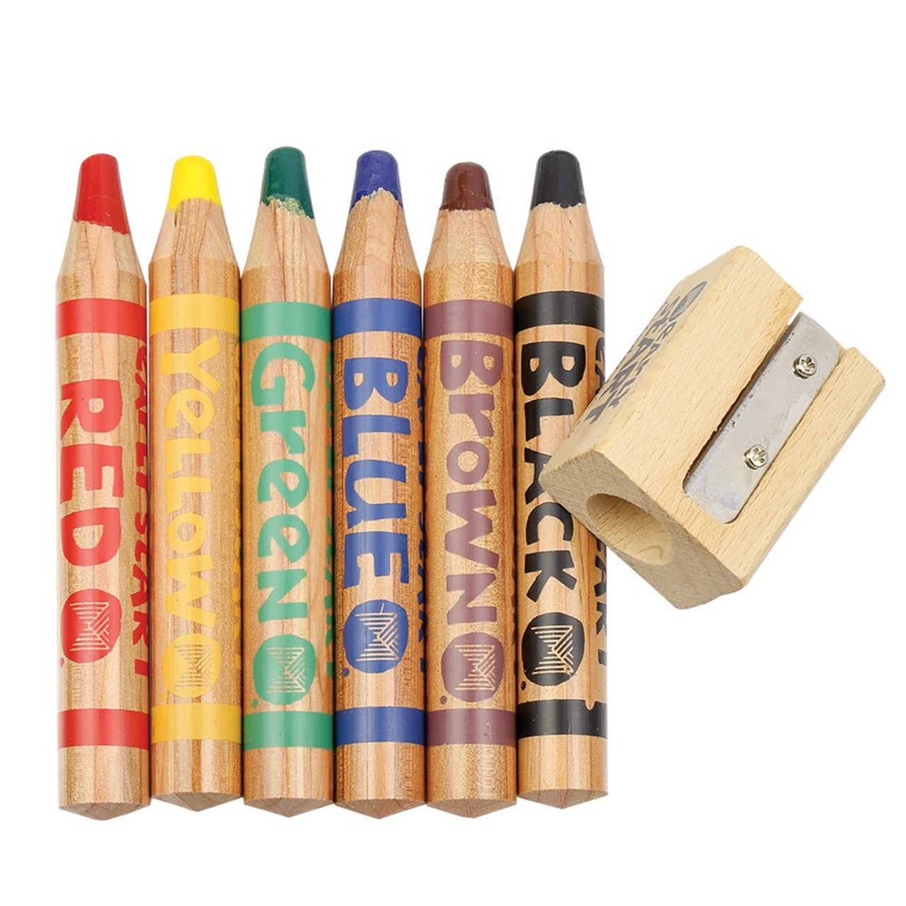 Early Start Woody Crayons, Pack of 6
