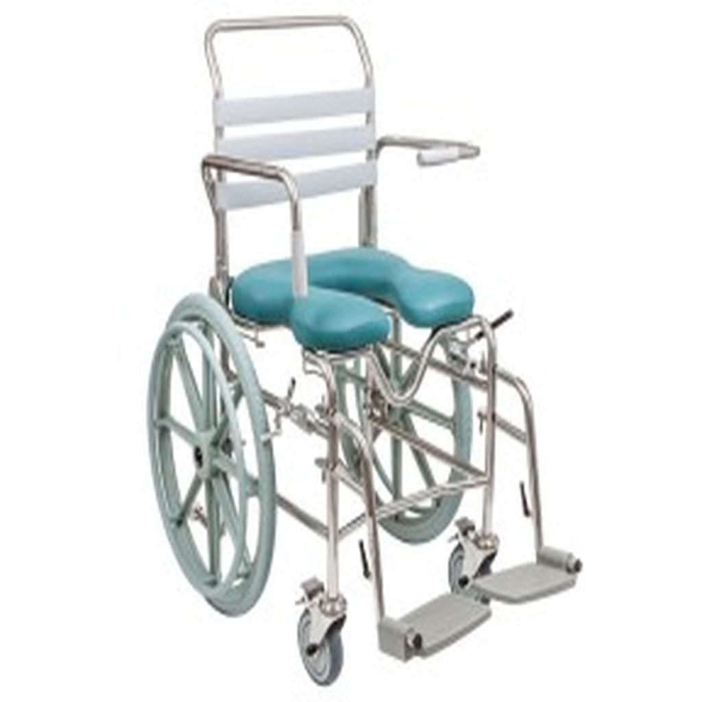 Shower Commode, Self Propelled, Swingaway Footplate, 460mm, Juvo (SWL 200Kg)
