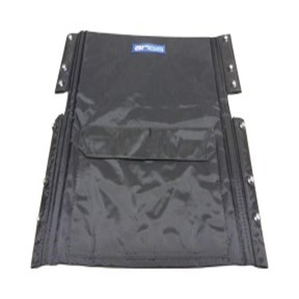 Backrest Upholstery, 410mm (16in.), Nylon, Black, with Pocket, Ansa, to suit Tourer Manual Wheelchair