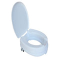 Raised Toilet Seat, Roma, with Lid, 100mm