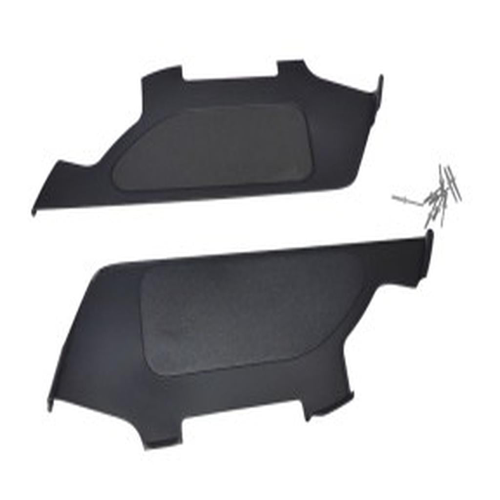 Armrest Panel, Pair, Fixed Armrest, Plastic, with Rivets, Black, Breezy, to suit BasiX Wheelchair