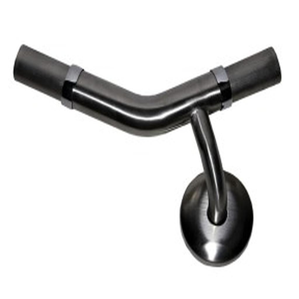 Modular Grab Rail System, Intermediate Support, with Wall Flange, 135 deg. Right Hand