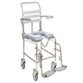 Shower Commode, Attendant Propelled, Swing Away Footplate, 460mm, Juvo (SWL 200kg)