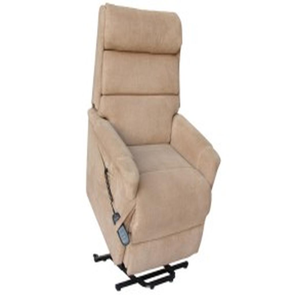 Lift & Recline Chair, 1 Motor, Tall, Beige, Topform Ashley (SWL 155kg)