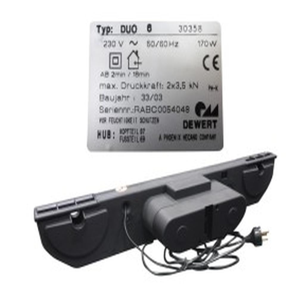 Dual Actuator, 87 / 69mm, Black, Dewert Duo 6 30358