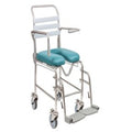 Shower Commode, Attendant Propelled, Swing Away Footplate, 410mm, Juvo (SWL 200kg)