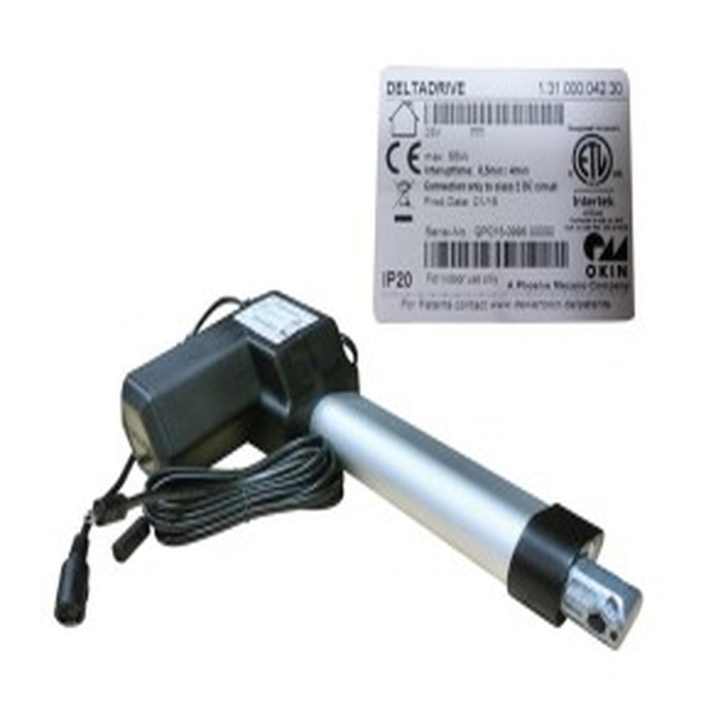 Linear Actuator, Black, Split Cable, Okin Deltadrive 1.31.000.042.30, to suit Topform 2 Motor Lift & Recline Chair