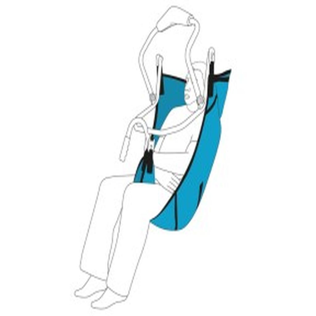 Sling, Pivot E Clip, with Head Support, Extra Small
